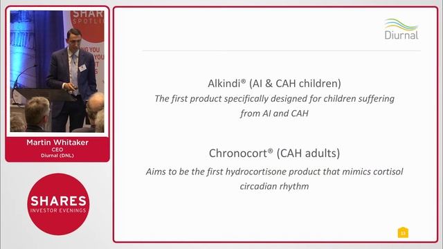 Martin Whitaker, CEO - Diurnal (DNL) смотреть онлайн