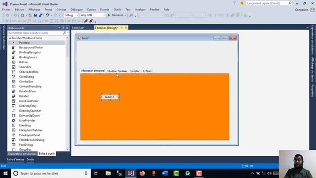 27 - TabControl en C# (apprendre à organiser votre interface) - شرح смотреть онлайн