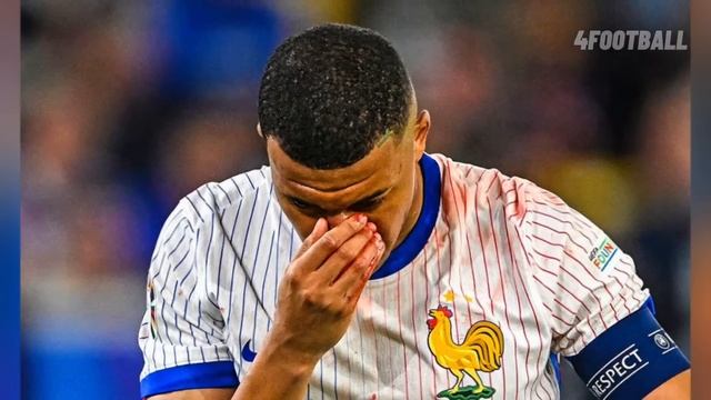 Mbappe broke his nose vs Austria 😱 смотреть онлайн