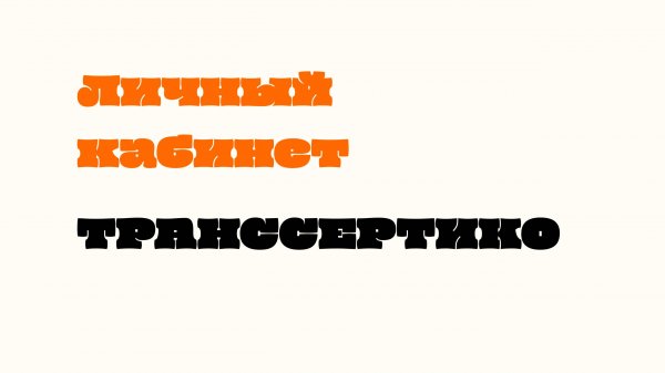 Навигация по личному кабинету ТРАНССЕРТИКО