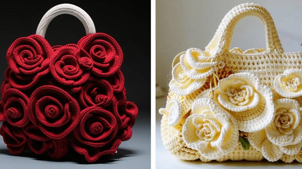 Сумки с РОЗАМИ. ВЯЗАНИЕ от нейросети. смотреть онлайн
