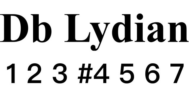 Db Lydian Mode Backing Track #LBT03Db
