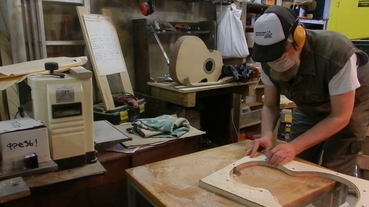 Изготовление цулаги (формы) для гитары. смотреть онлайн