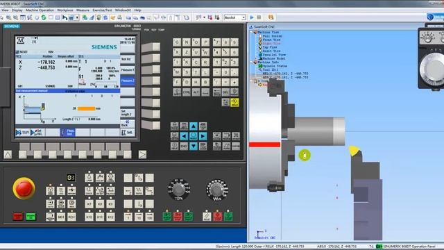 SINUMERIK 808D T Tool Offset Setting смотреть онлайн