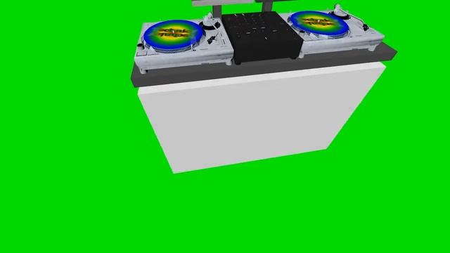 DJ set decks mixer 3D model breaking up green screen animation 64bit test 1 s01r01 смотреть онлайн