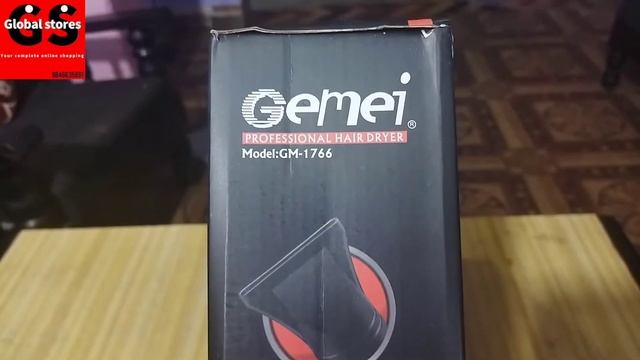 Gemei GM-1766 Professional Hair Dryer 2600Watt Watt With AC Moter Unboxing Video смотреть онлайн