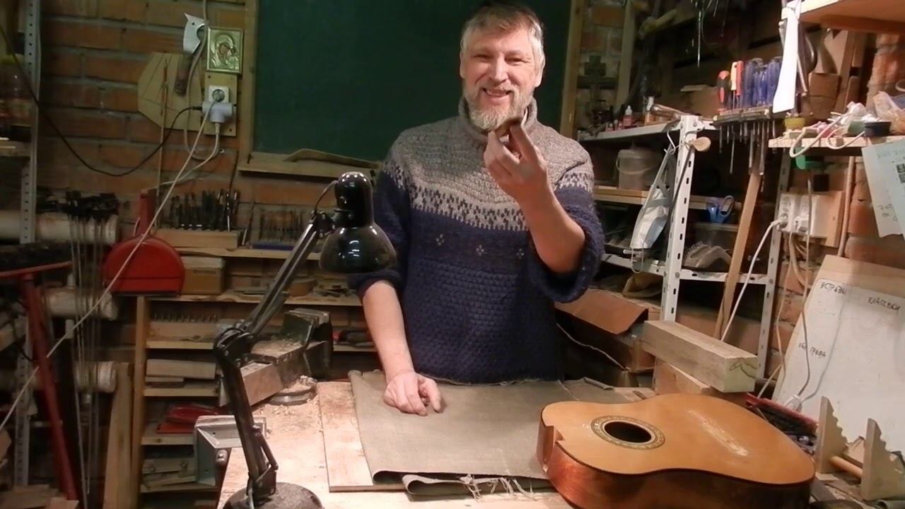 Приклейка гитарной подставки, ремонт подставки на гитаре. смотреть онлайн
