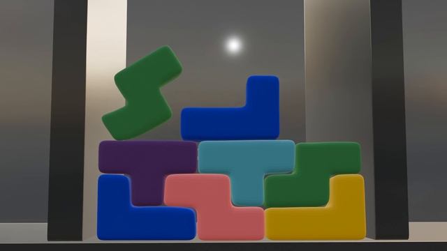 Squishy Tetris Softbody Simulation Ultimate ASMR Relaxing