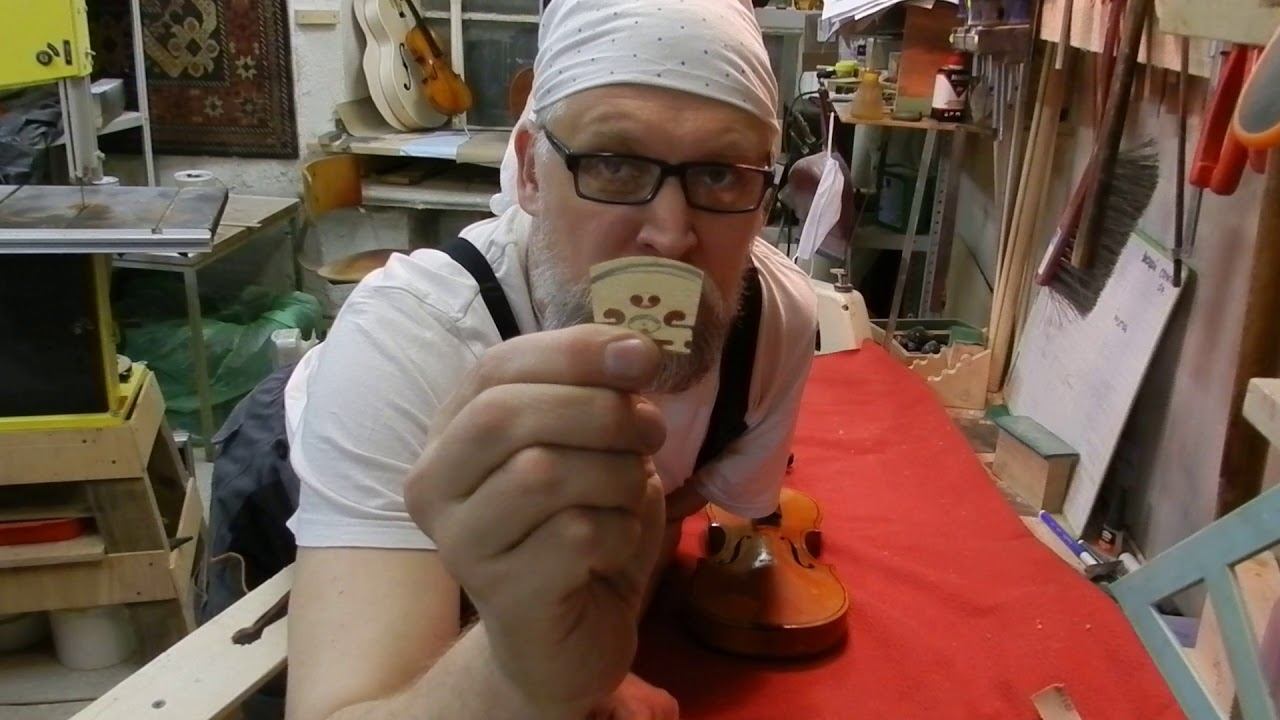 Подгонка подставки на скрипку. смотреть онлайн