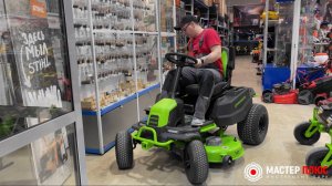 Райдер-газонокосилка GREENWORKS GC82LT107 - Тесла от садового мира?