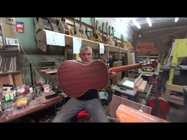 Реконструкция испанской гитары Almansa в мастерской Антона Хорина, обзор и образец звучания. смотреть онлайн