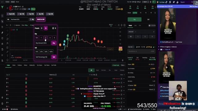 $100,000 CHALLENGE 🧛🏿♀️ DAY 7 🧛🏿♀️ TRADING MEMECOINS 🧛🏿♀️ !bullx !nova !tracker (1)bb