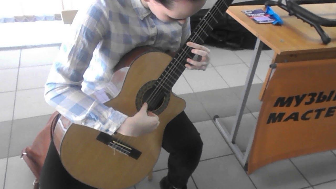 Классическая гитара с вырезом cutaway в продаже. смотреть онлайн