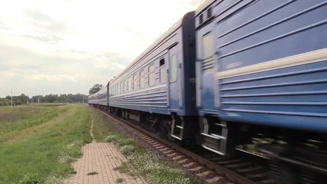 [БЧ] Тепловоз ТЭП70к-0260 на о.п. Поречаны / [BCh] TEP70k-0260 passing Parechany stop смотреть онлайн
