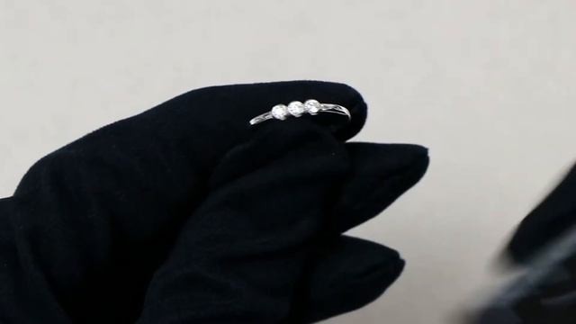 Серебряное кольцо AQUAMARINE с фианитом А68034А смотреть онлайн