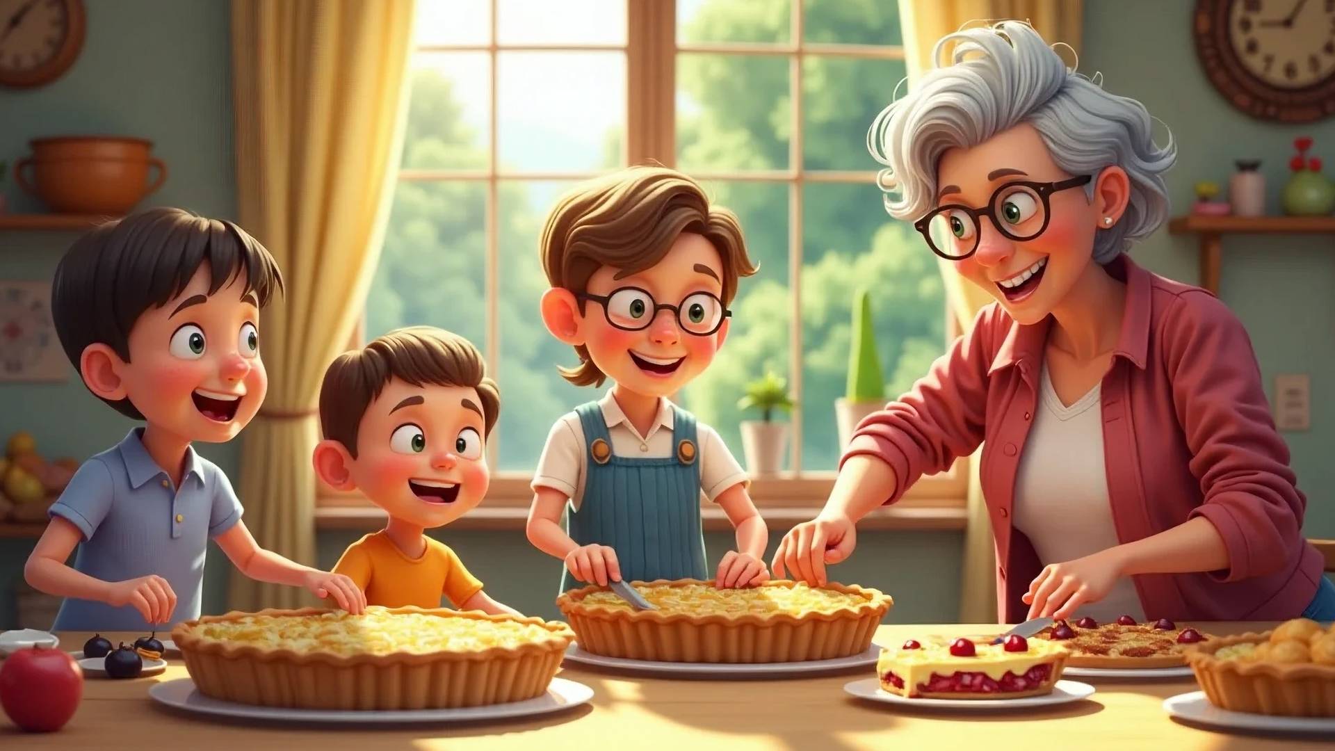 Бабушкины пироги | Вкусная песенка для детей смотреть онлайн