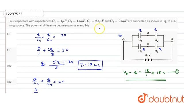 Four capacitors with capacitances `C_(1) = 1 muF, C_(2) = 1.5 muF, C_(3) = 2.5 muF` and `C_(4) = смотреть онлайн