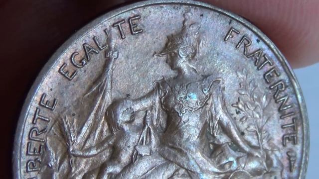 pièce de monnaie France 5 centimes 1916/Монета Франции 5 сантимов 1916 год смотреть онлайн
