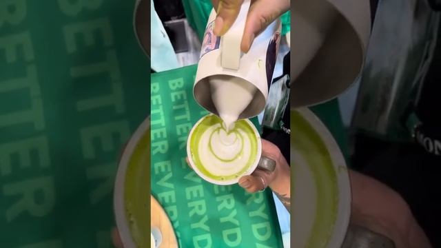 It's Tenzo! 🍃⚡Are you team coffee or matcha? #shorts #matcha #shortsvideo #barista