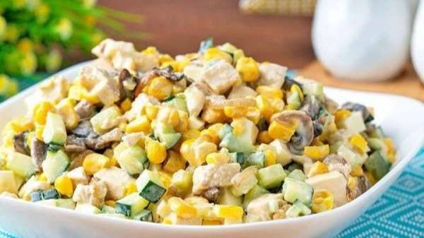 Летний салат с кукурузой смотреть онлайн