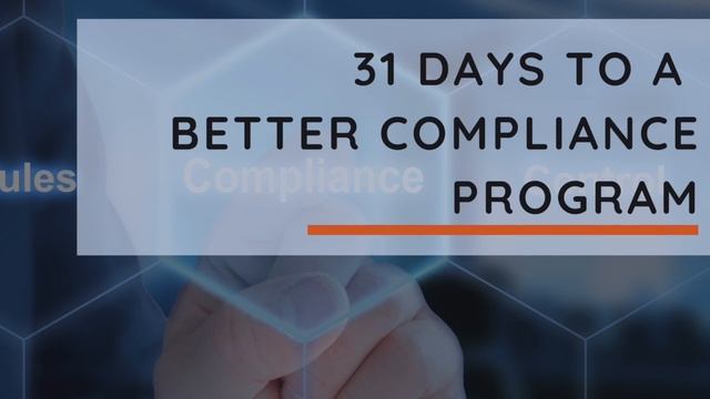 31 Days to a More Effective Compliance Program - The Integrity Audit смотреть онлайн