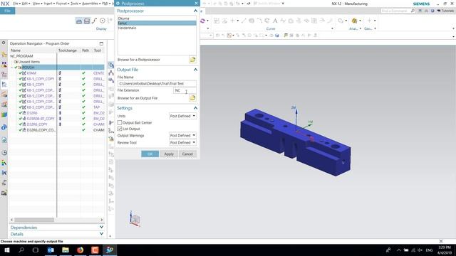 Siemens NX Postprocessor Setup Tutorial