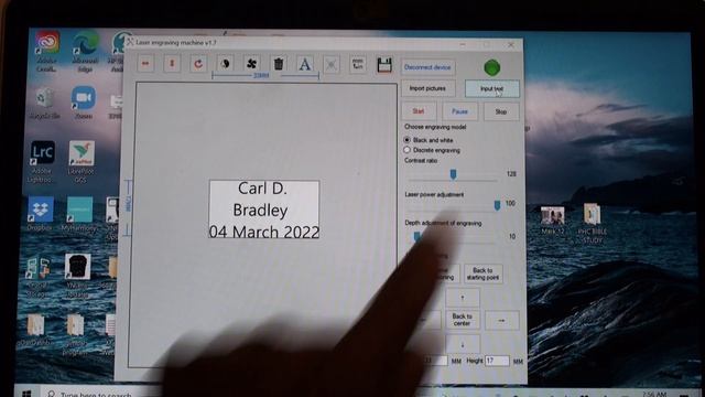 Laser Engraving Machine V1.7, how to engrave text. KKmoon laser printer. смотреть онлайн