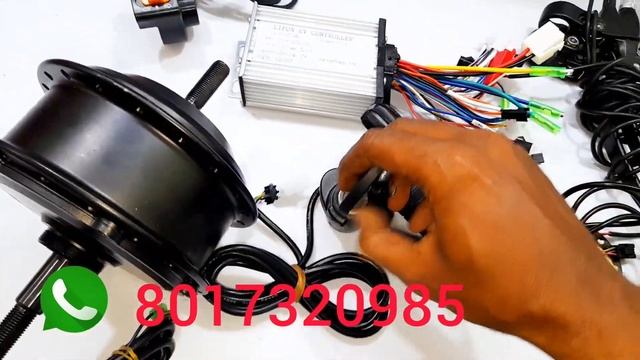 BLDC Hub Motor Kit 36 Volt 350 Watt Convert Electric Bicycle 50 Km Speed || Bangla Cycle Hub Motor смотреть онлайн