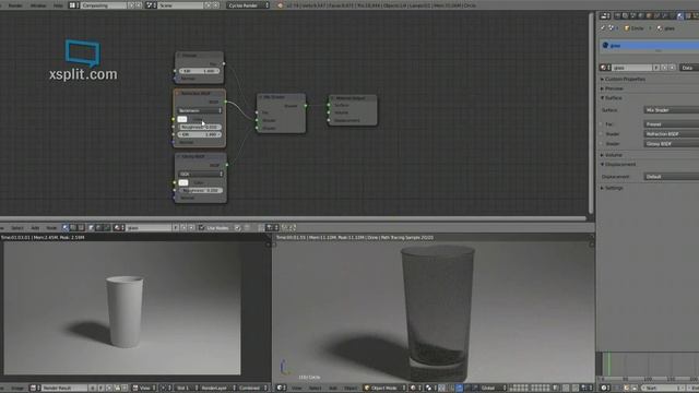 Blender Cycles Glass Material Tutorial смотреть онлайн