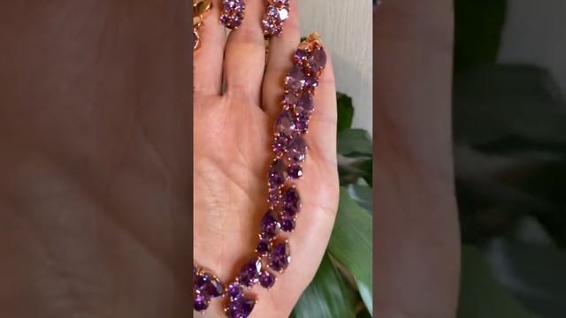 Колье и серьги из фианита смотреть онлайн