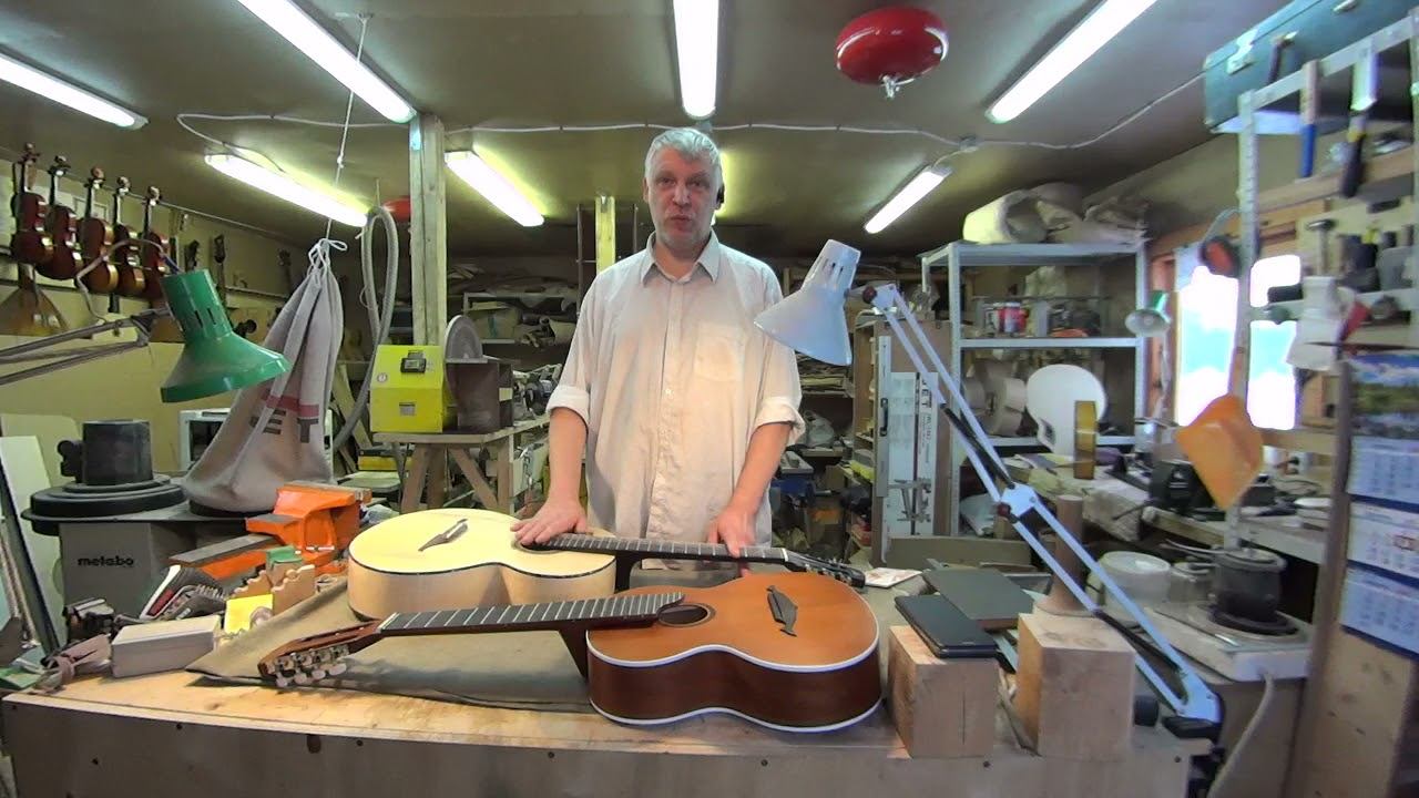 Русская терц-гитара от мастера Антона Хорина. Терцер-Шерцер. Мензура и струны терц-гитары. смотреть онлайн