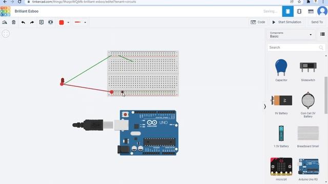 LED - Arduino Programming using Tinkercad смотреть онлайн