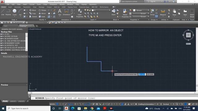 AUTOCAD - STRETCH, ROTATE, MIRROR & SCALE COMMANDS | MAXWELL ENGINEERS ACADEMY смотреть онлайн