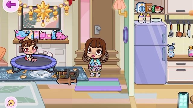 Avatar world Как научить малышей разговаривать, прыгать на батуте, кататься с горки на ногах смотреть онлайн