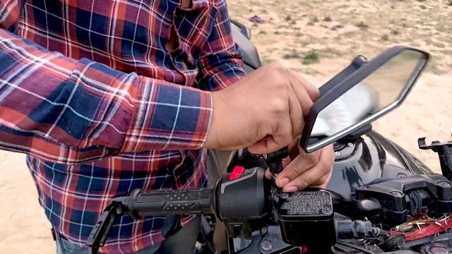 Pulsar N250 Adjustable Universal Mirror || Mirror 😍 Modification || Delhi Moto Vlogs смотреть онлайн