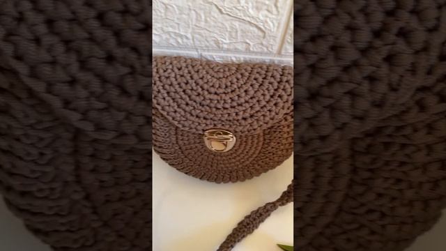 Сумка Орео из шнура цвет кофе с молоком😍😍😍🧶🧶🧶 смотреть онлайн