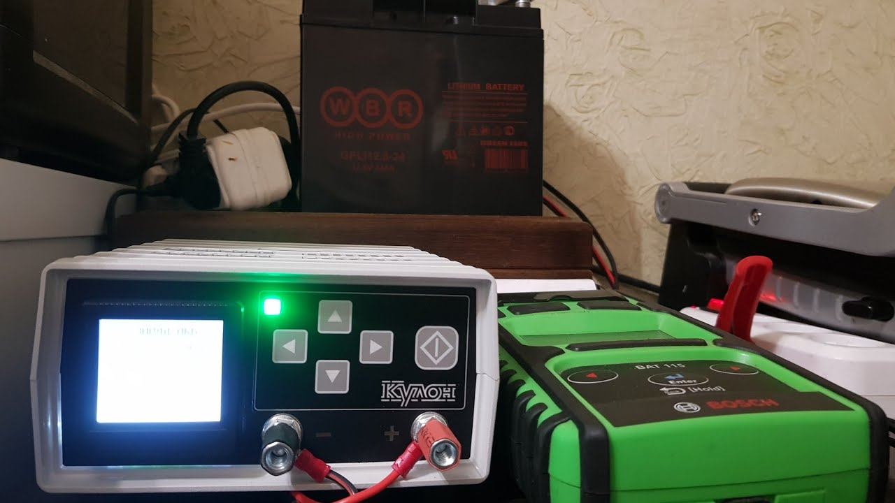 КУЛОН 825 - Lithium 24 Ah. Разряд до 10,5 Вольт, точное определение Остаточной Ёмкости АКБ. смотреть онлайн