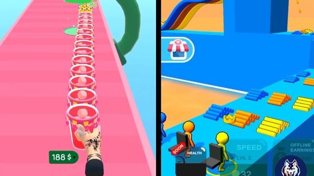 Coffee Stack Vs Ladder Race walkthrough gameplay Android iOS Free upload video games PNA6VSL смотреть онлайн