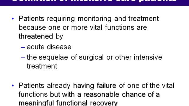 Settings of an ideal intensive care unit Andreas VALENTIN summerBuda2011