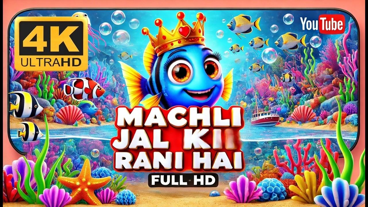 मछली जल की रानी है | Popular Hindi Rhyme For Kids | अनिमेटेड बाल गीत | Fish Rhyme In Hindi 2024