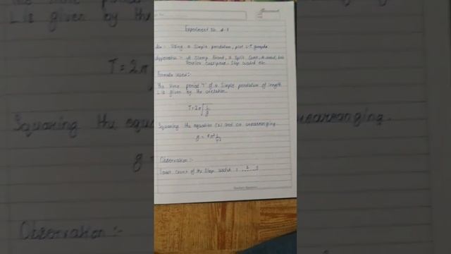 Using a simple pendulum, plot L-T graph Experiment physics смотреть онлайн