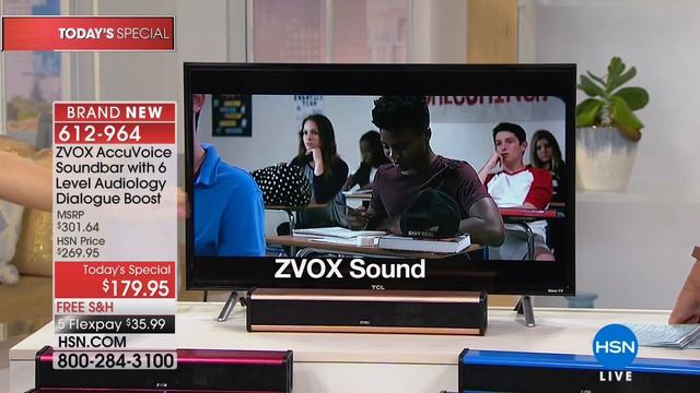 ZVOX AccuVoice Soundbar with 6Level Audiology Dialogue B... смотреть онлайн