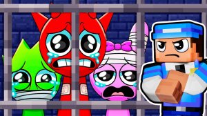 ПОБЕГ С ТЮРЬМЫ с СПРУНКАМИ в МАЙНКРАФТ