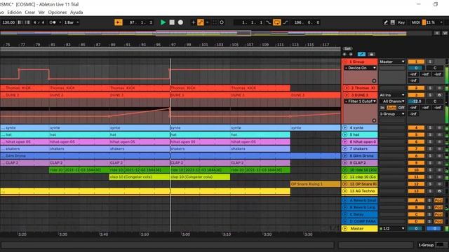 Cosmic - Jay Lumen Style Ableton 11 Techno Template смотреть онлайн