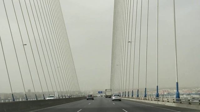Vasco da Gama Bridge. Lisbon, Portugal смотреть онлайн