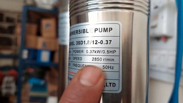 0.5Hp Submersible Borewell Water Pump Power 220V 2850 Rpm Maximum Head 130 Feet Current 2.7A 0.37Kw смотреть онлайн