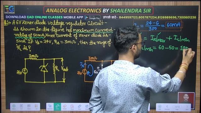 ZENER DIODE IMPORTANT NUMERICALS BY SHAILENDRA SIR смотреть онлайн