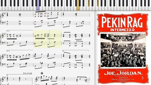Pekin Rag by Joe Jordan (Dorian Henry, piano rendition) смотреть онлайн