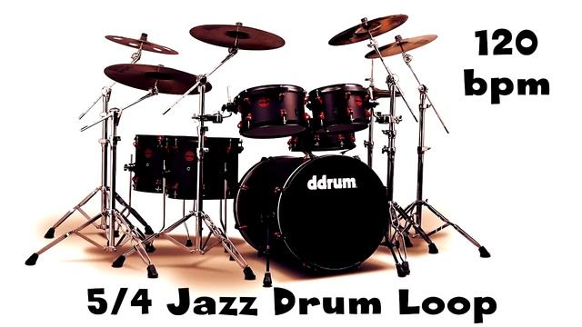 5/4 Jazz Drum Loop 120 bpm смотреть онлайн