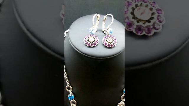 Колье и серьги с серебрением и фианитами смотреть онлайн